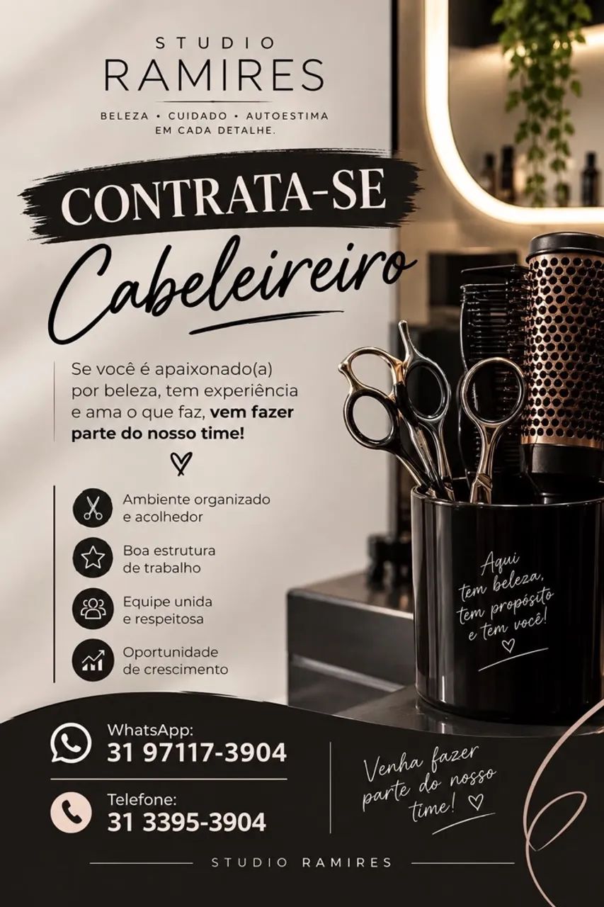 Contrata-Se Cabeleireiro (a) 