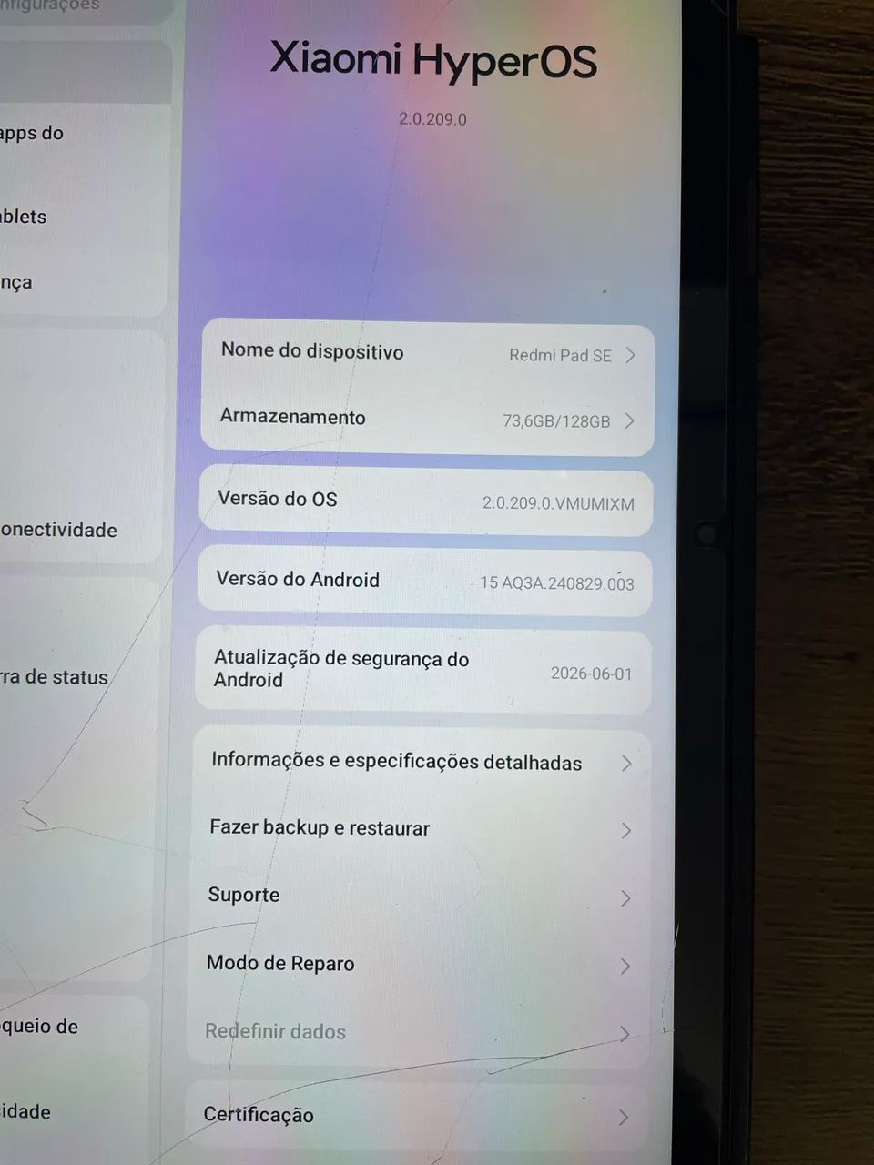 Tablet redmi pad se 128gb com capinha, película e caneta  - Foto 4