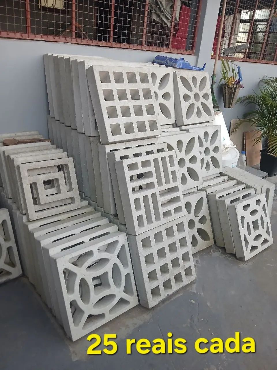 Cobogó de concreto 
