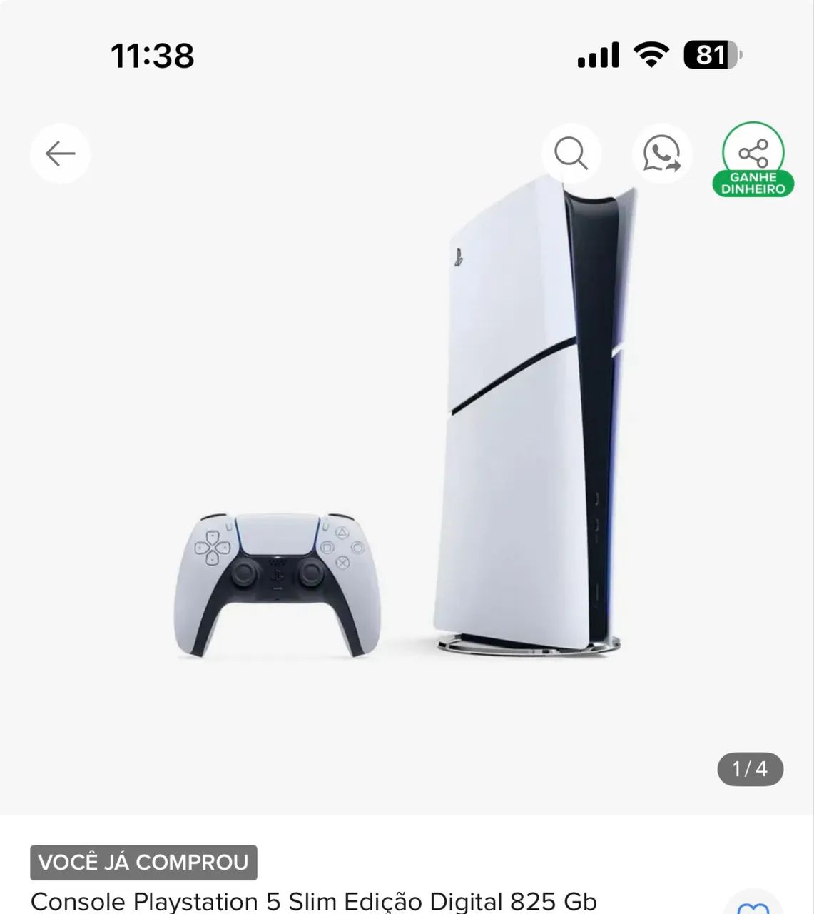 PlayStation 5 mídia digital 