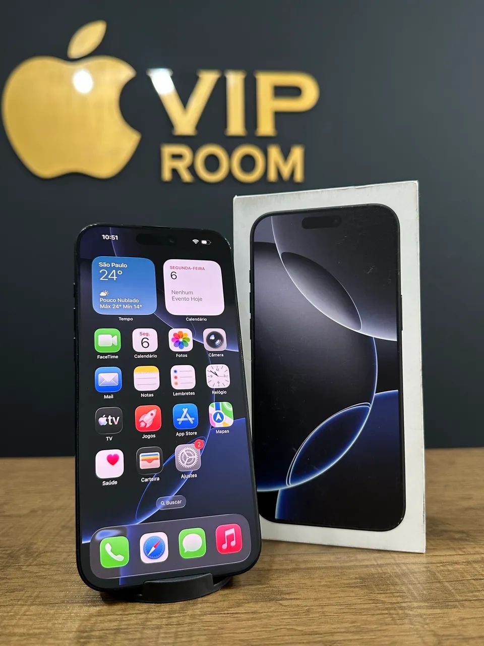 iPhone 16 Pro Max 256gb preto semi novo em excelente estado!! - Foto 4