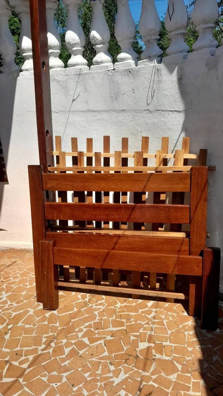 Cama de solteiro de madeira  - Foto 2