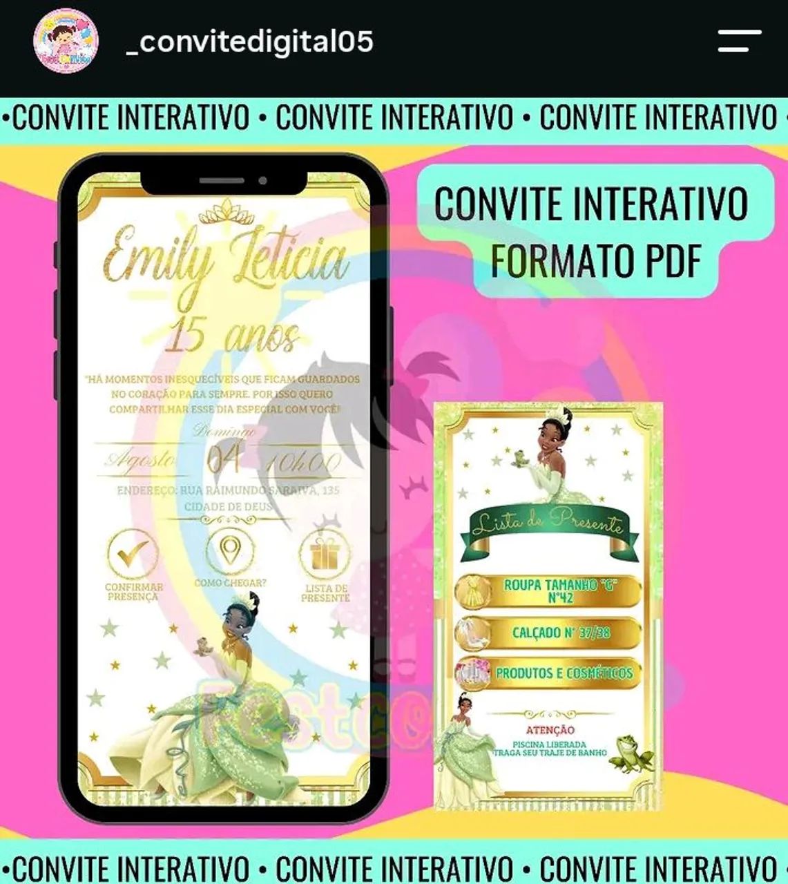 Convite digital Interativo  - Foto 5