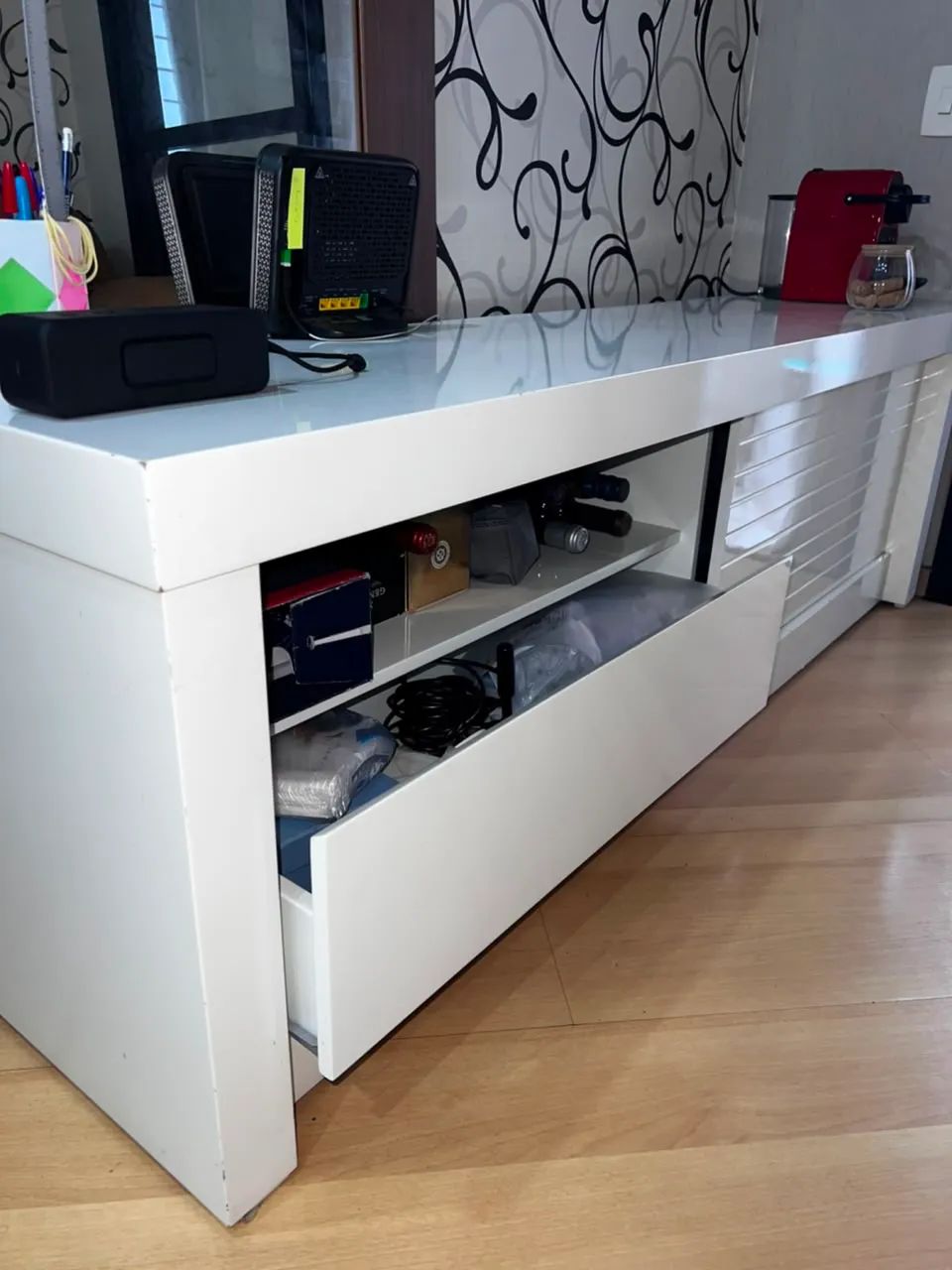 rack branco laqueado da tok stok - Foto 4