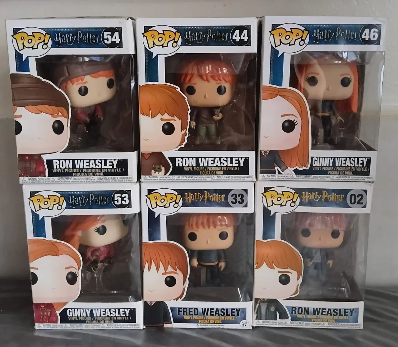 Kit com 6 ppps dos irmãos Weasley 