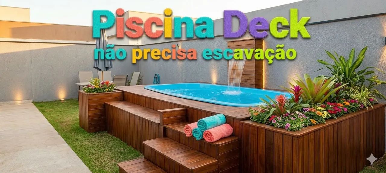 Piscina ideal para pouco espaço