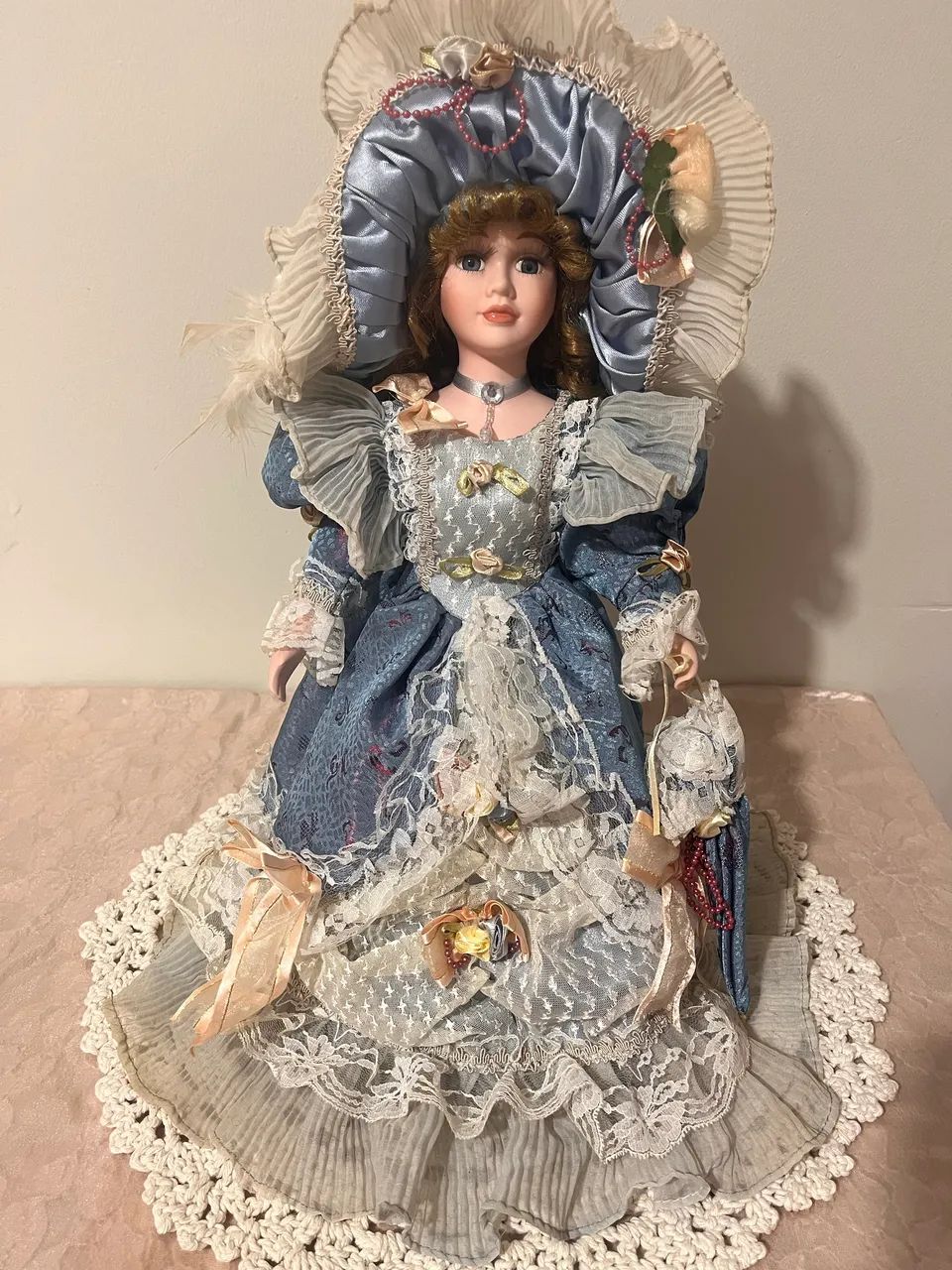 Boneca de porcelana antiga - Foto 2