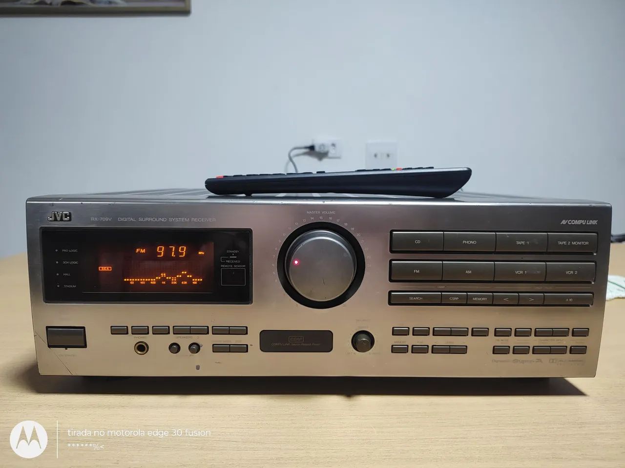 Receiver JVC RX 709v com controle  - Foto 2