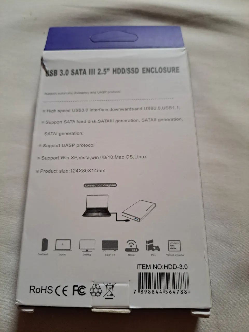 Case usb 3.0 para hd de notebook ou ssd  - Foto 3