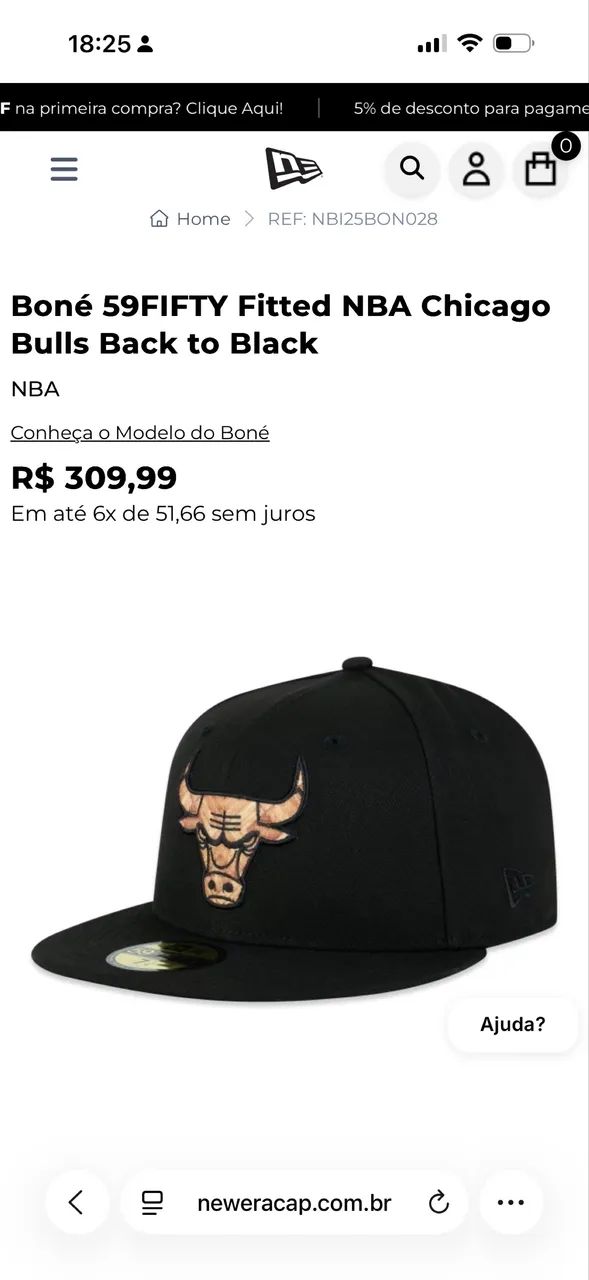 Boné New Era 59Fifty Chicago Bulls - Foto 4