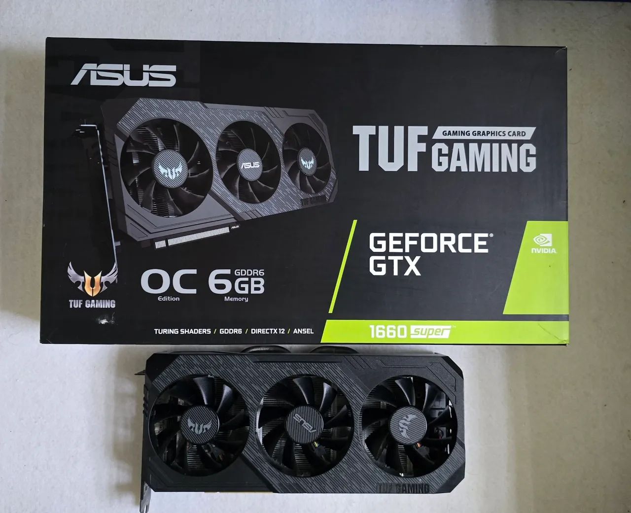 placa de vídeo Asus TUF 1660 super 6gb