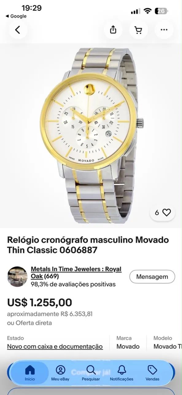 movado original 2100 - Foto 2