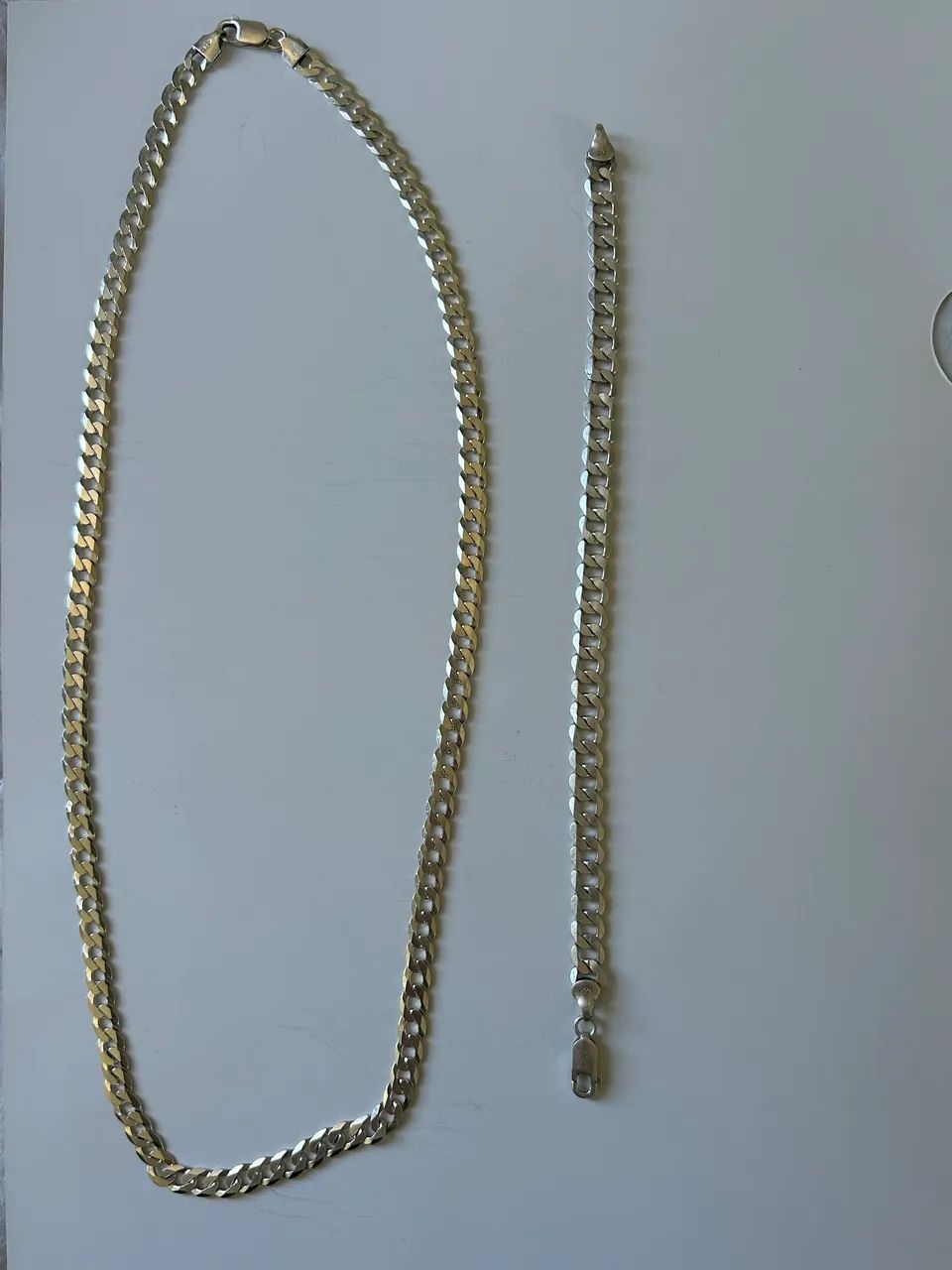 Vendo Kit de Corrente e Pulseira de Prata 925