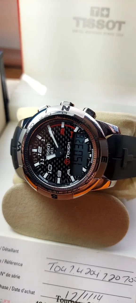 Relógio Tissot T-Touch II Carbon - Impecável | Completo  - Foto 3