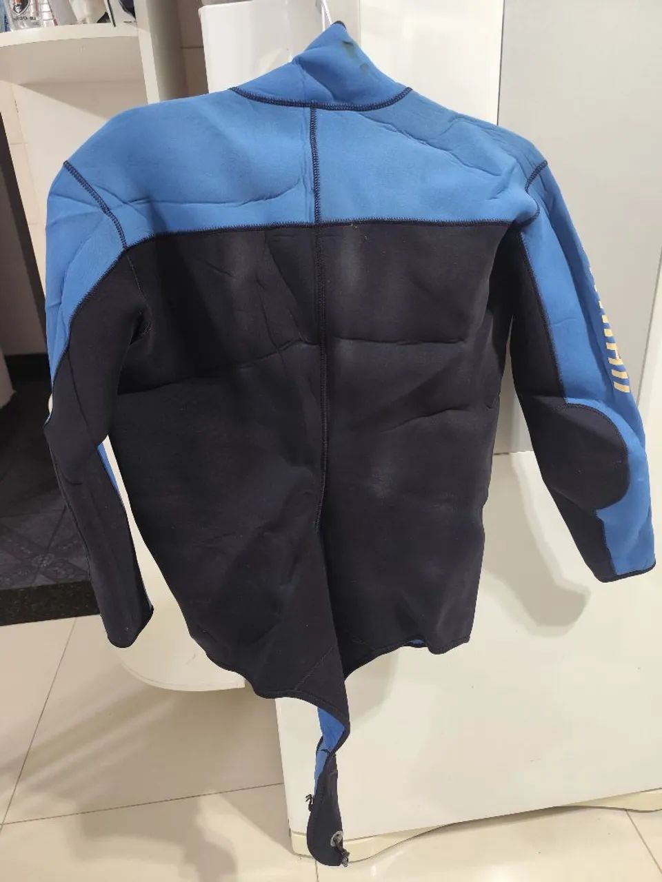Roupa de mergulho + touca + cinto + chumbo + faca - Foto 5