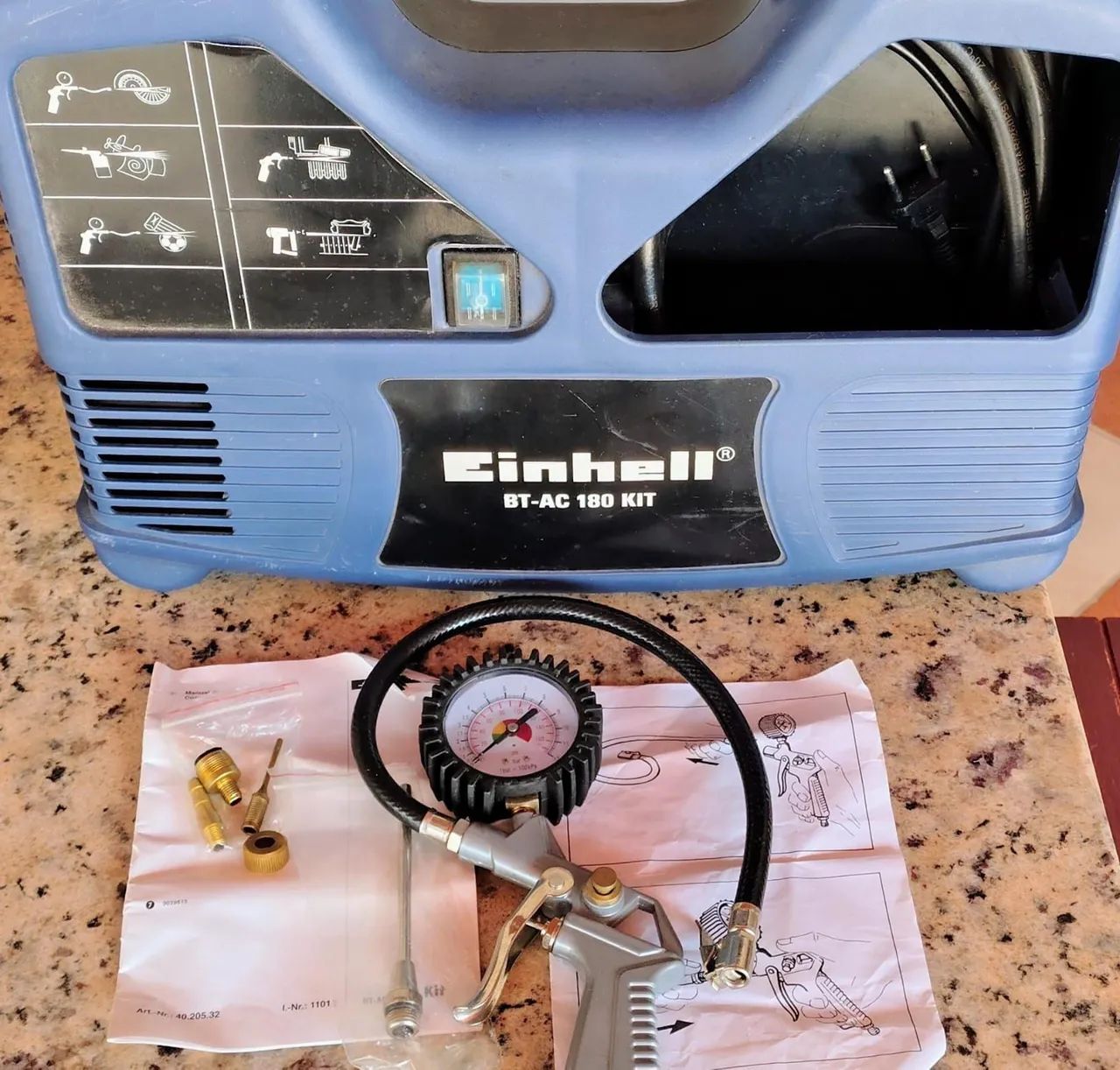 Compressor De Ar Einhell Bt Ac 180 Kit - 8 Bar (116 Psi) - Foto 2