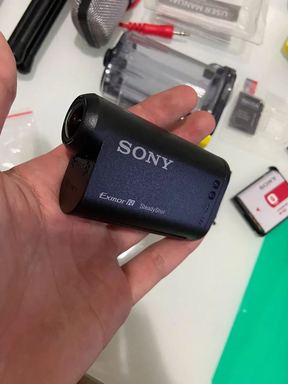 Câmera Sony action com acessórios  - Foto 2