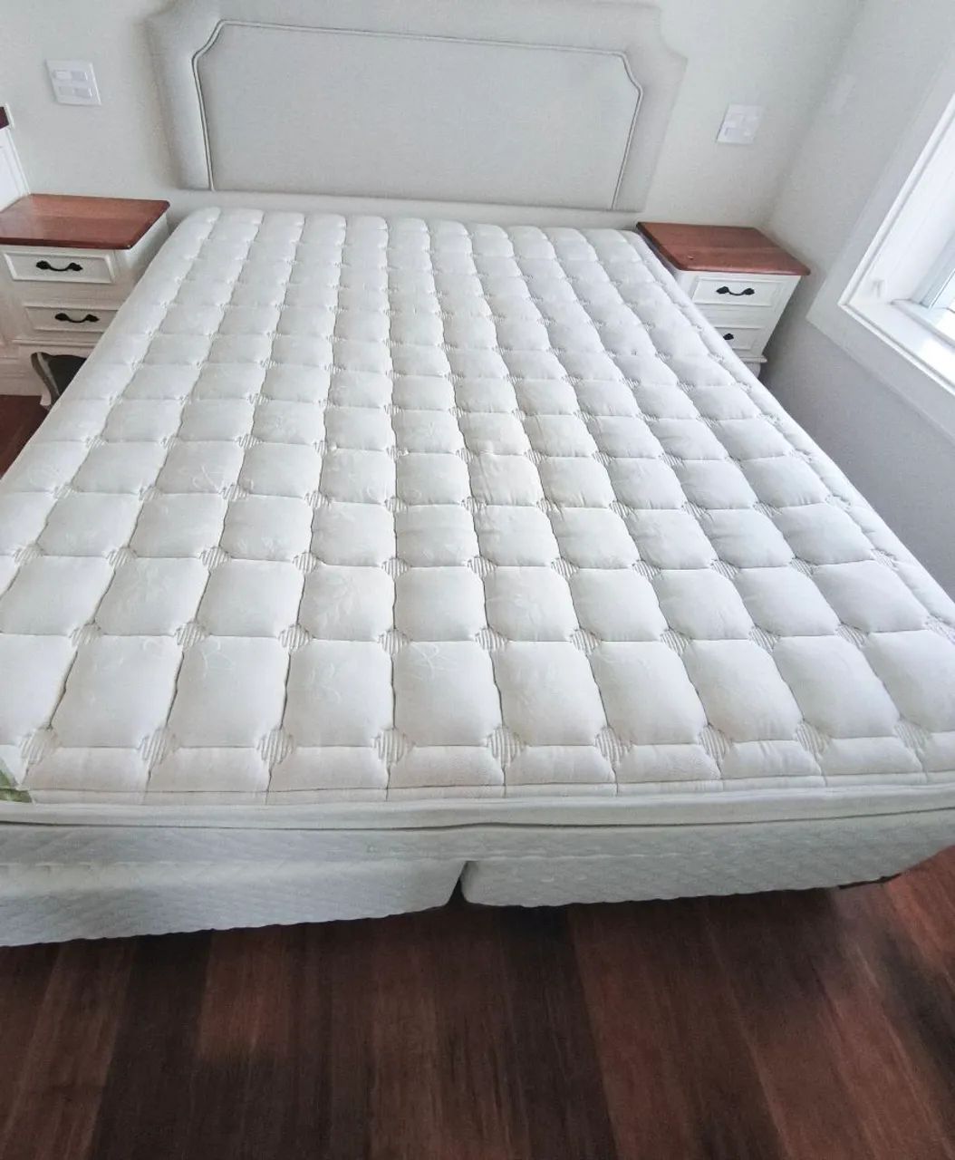 Cama Box Queen + Colchão Herbal Viscoelástico (Espuma da Nasa) Premium. - Foto 2