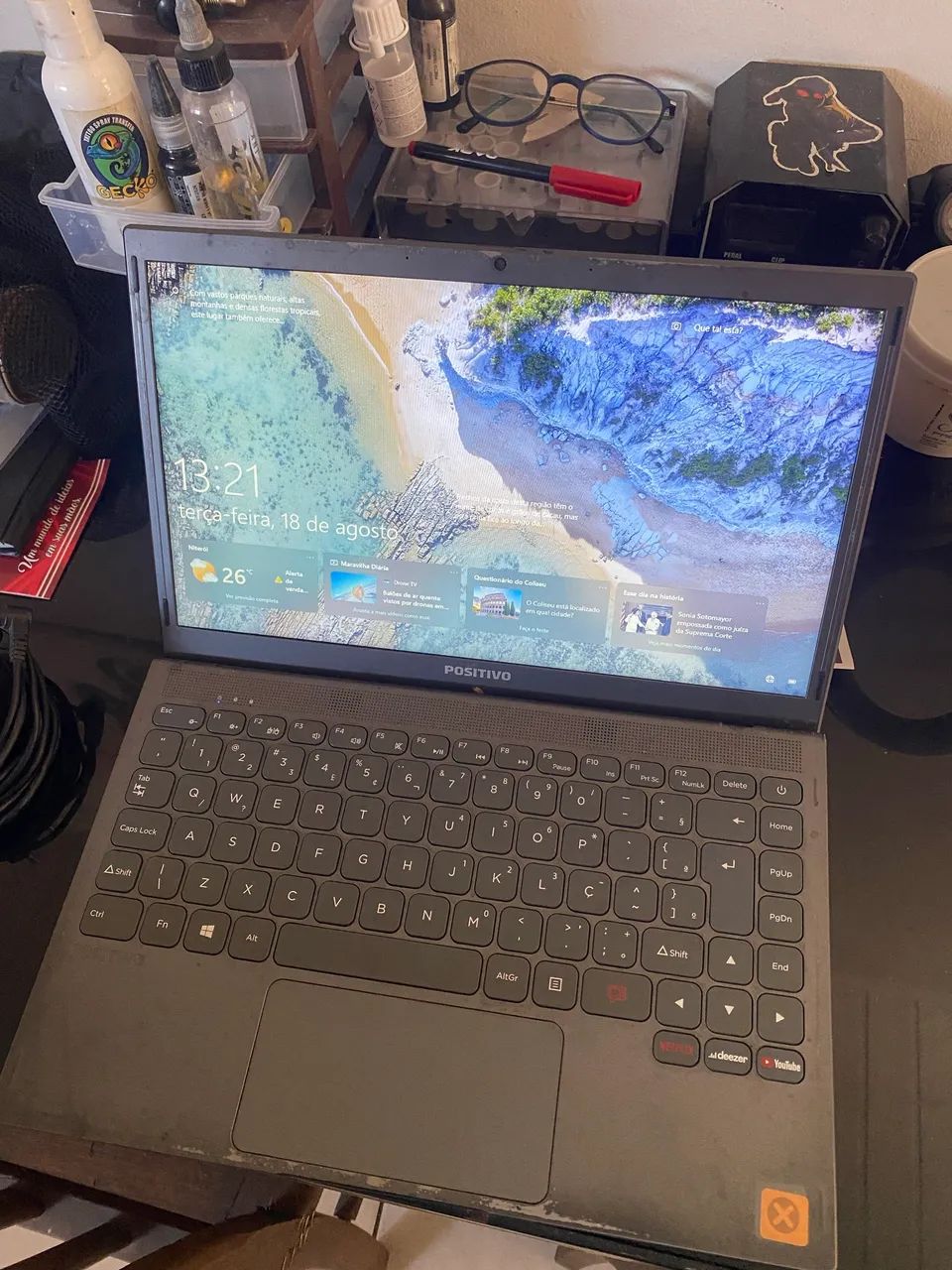 Notebook motion gray(celular de brinde kkkk) - Foto 4