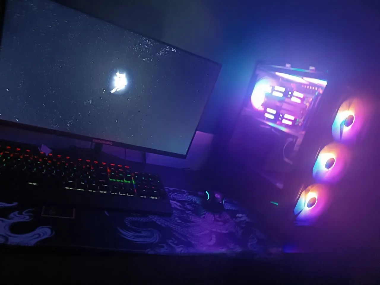 Pc gamer completo, com teclado e mouse rgb - Foto 4