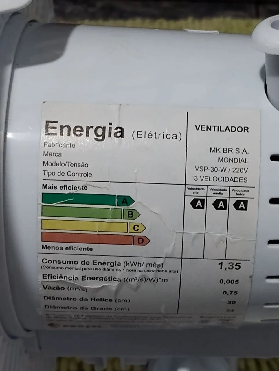 Ventilador mondial 6 pás  - Foto 3