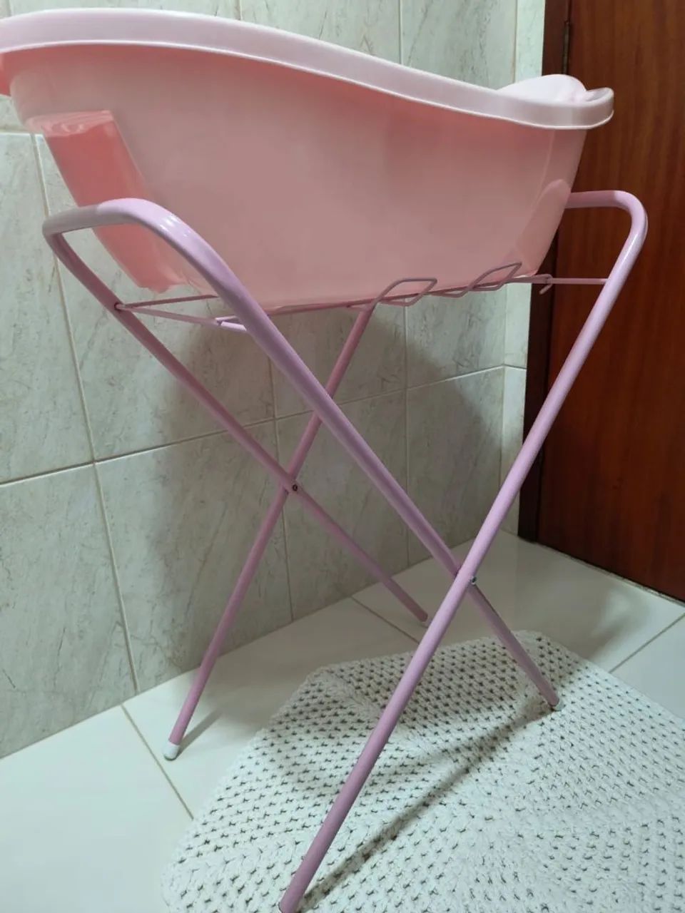 Banheira bebê com suporte  - Foto 2