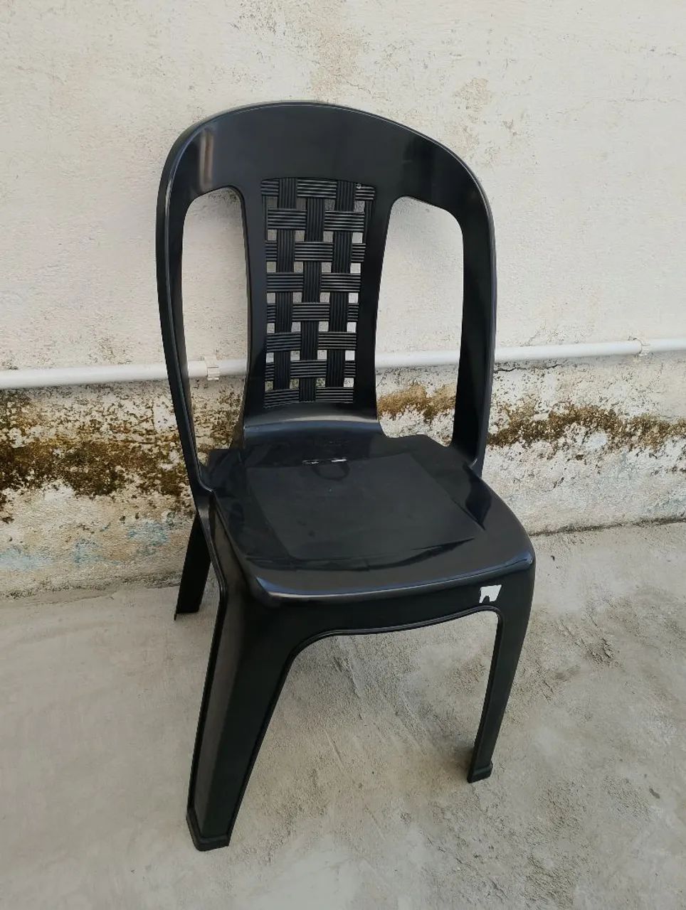 Cadeira Plástica Sem Braço Preta Modelo Bistrô da Arqplast