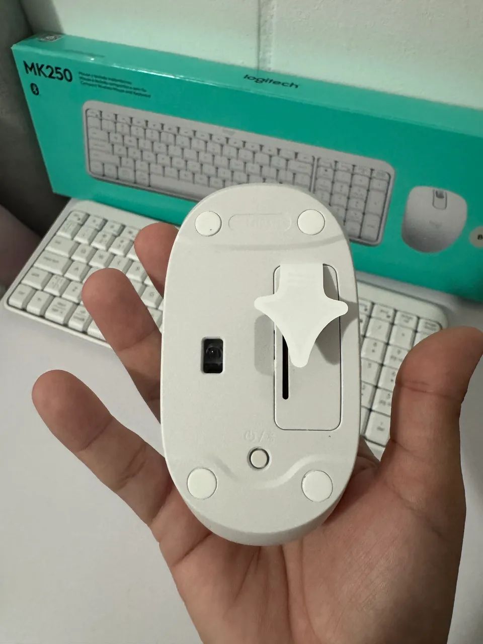 Teclado e Mouse Logitech MK250 sem fio  - Foto 4