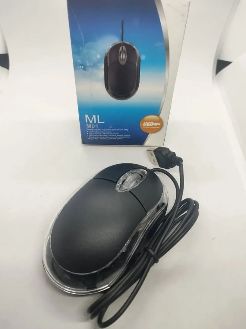 Mouse USB Óptico Convencional com Design Ergonômico - Foto 2