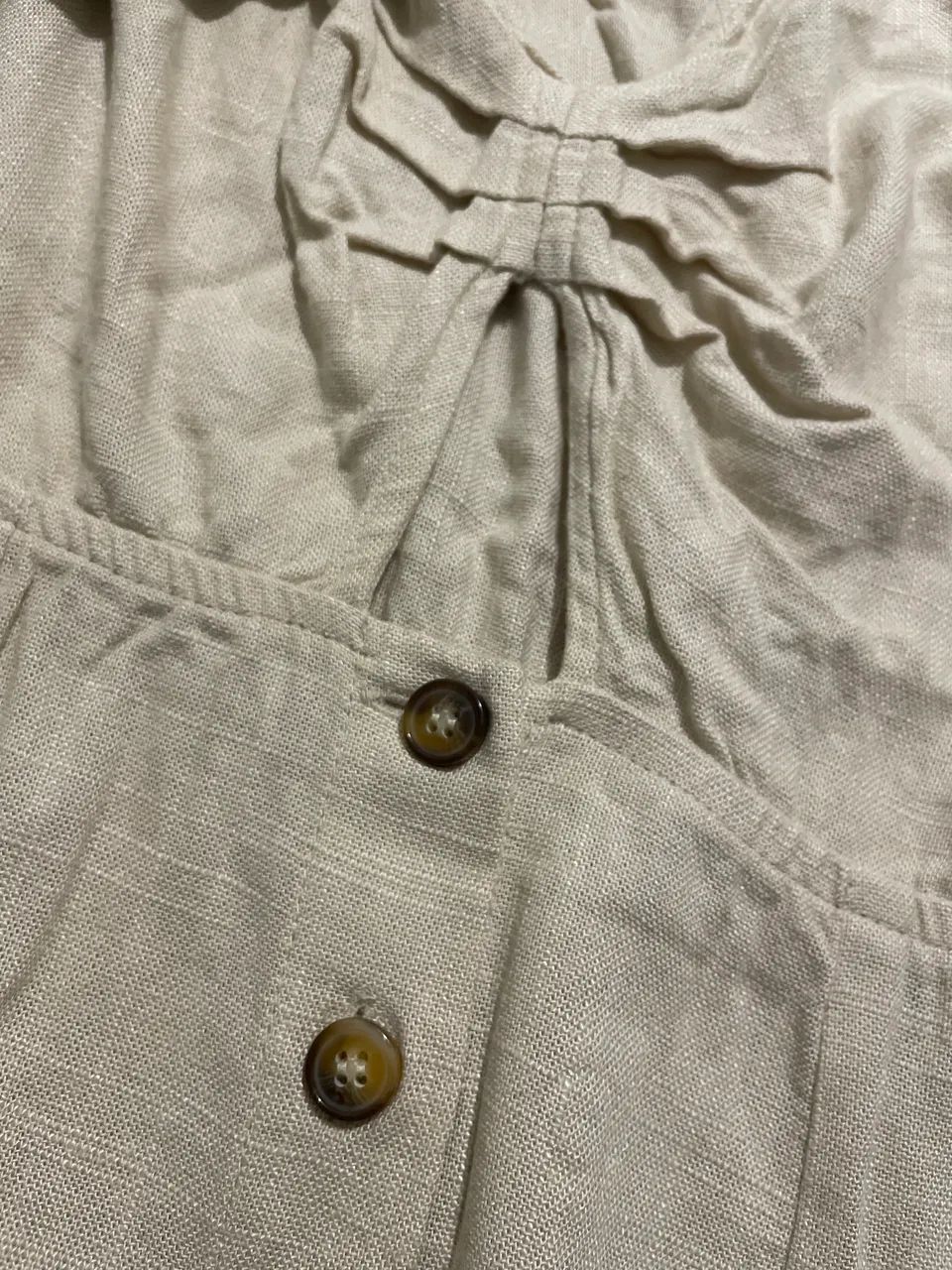 Vestido beige linho Mob  - Foto 2