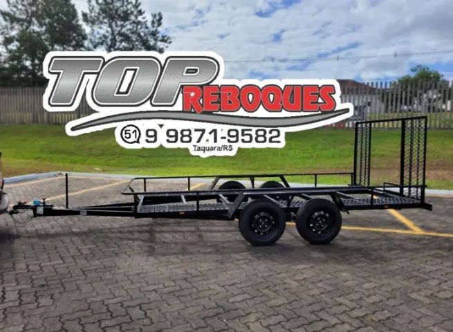 Plataforma de veículo direto da fábrica, Top Reboques, modelo R8. - Foto 3