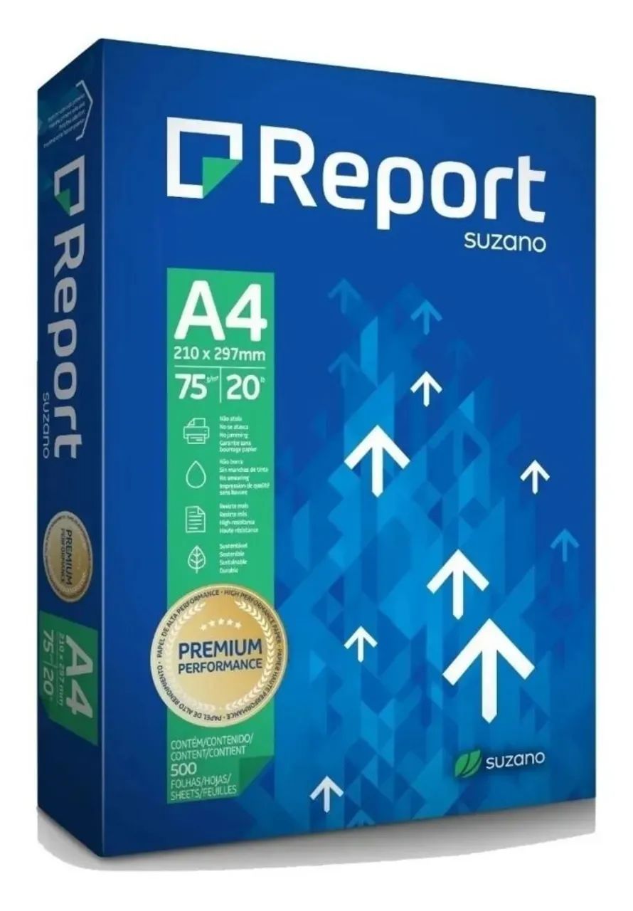 Papel Sulfite Report A4 (resma com 500fls)