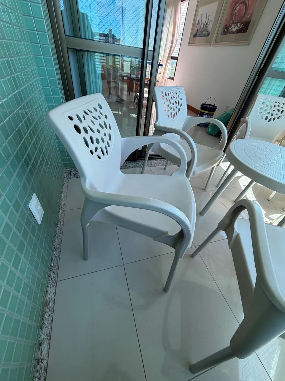 Conjunto de mesa e Poltronas para varanda  - Foto 2