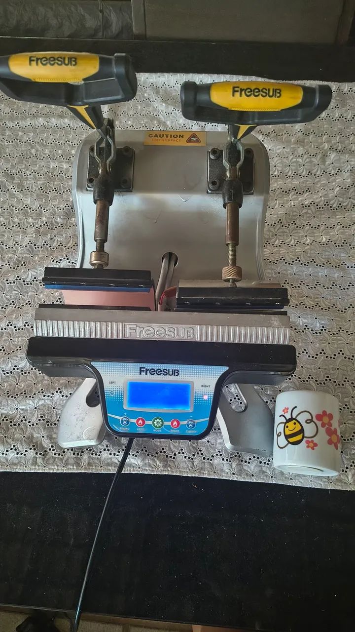 PRENSA DE CANECA DUPLA PROFISSIONAL - SUBLIMAÇÃO - Foto 4