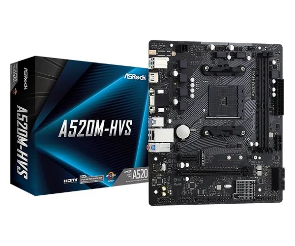 PLACA MAE ASROCK AM4 A520M-HVS