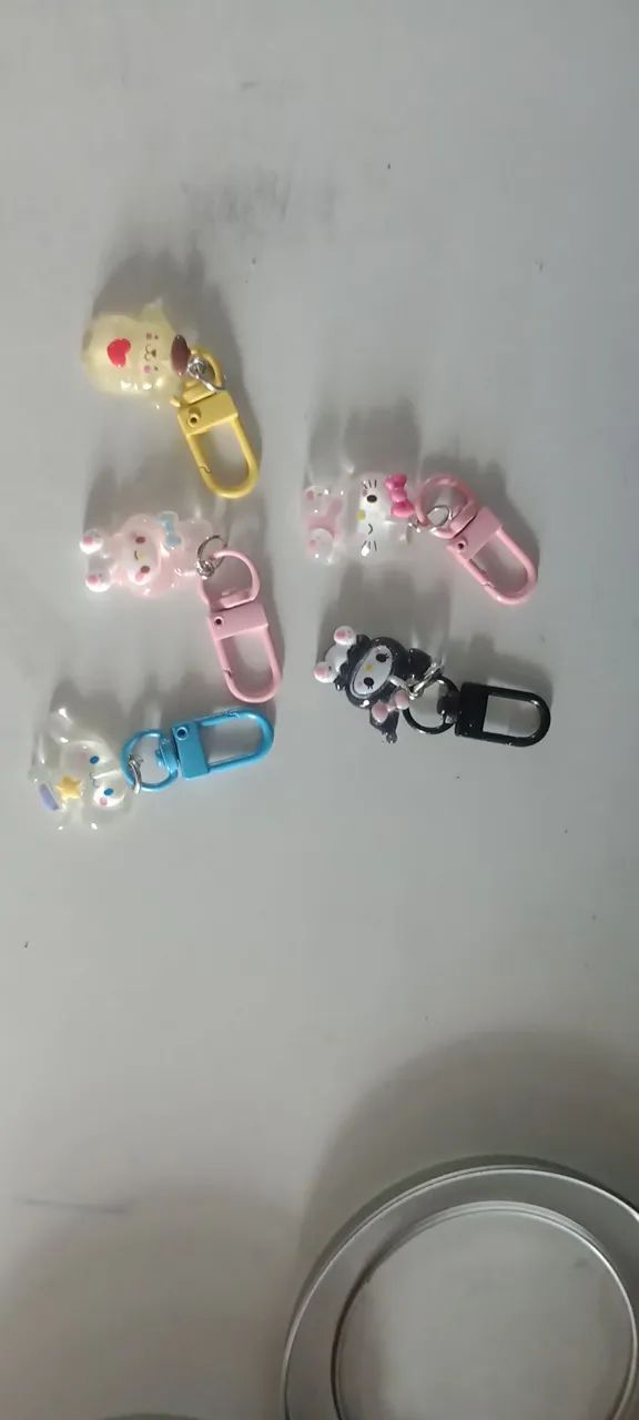 Lote de mini chaveiros da Hello kit  - Foto 2