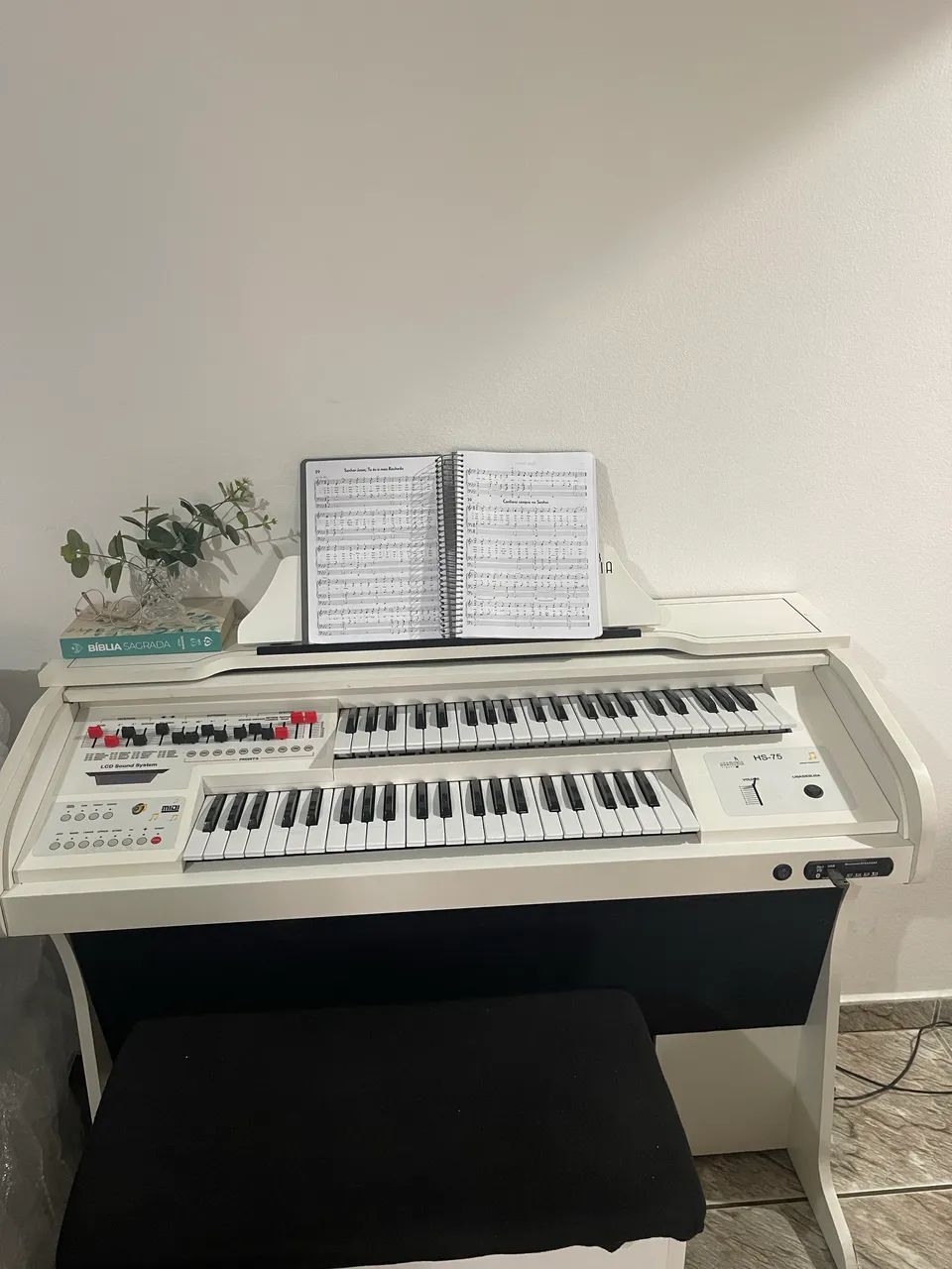 Órgão harmonia hs 75 branco - Foto 2
