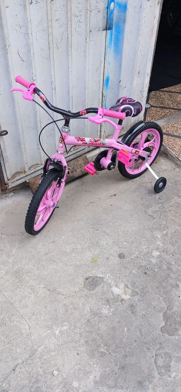 Bicicleta aro 16 cor rosa  - Foto 4