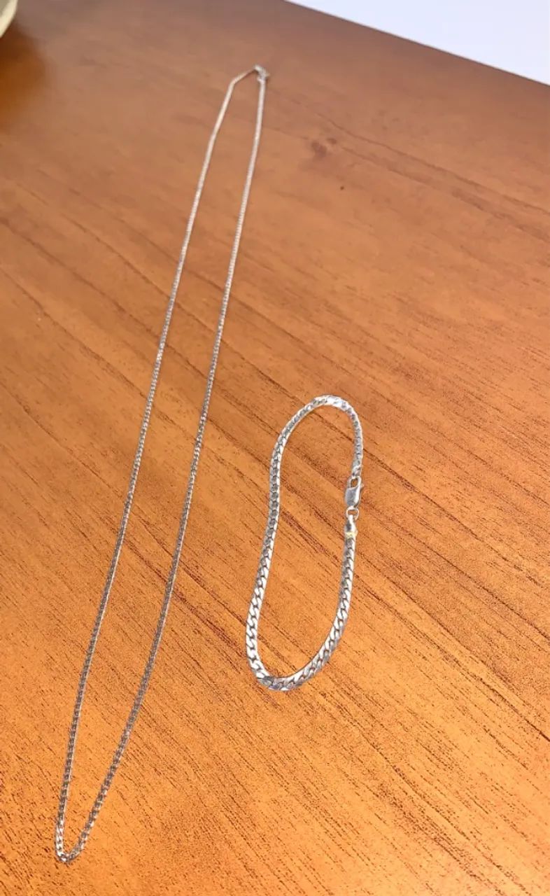 Corrente + Pulseira de Prata ?