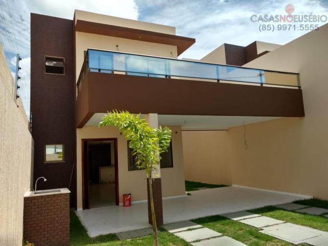 Casa duplex nova no centro do eusebio, 162 metros, 3 suítes, apenas 350 mil pra fechar - Foto 4