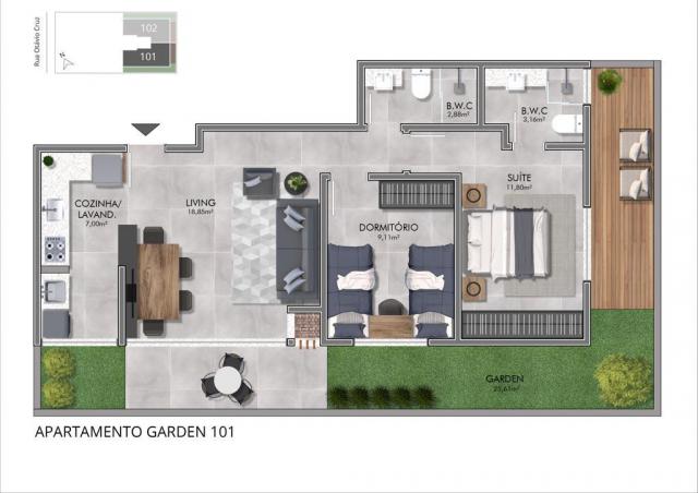 Apartamento garden 2 d novo campeche - Foto 3