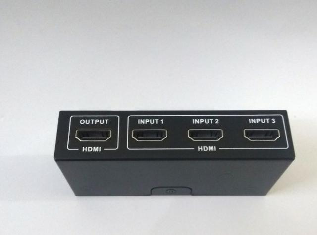 3x1 -Triplicador de Hdmi Spllitter Cabo Hdmi 1x3 Divisor Full Hd 1.4 3d Hub - Foto 2