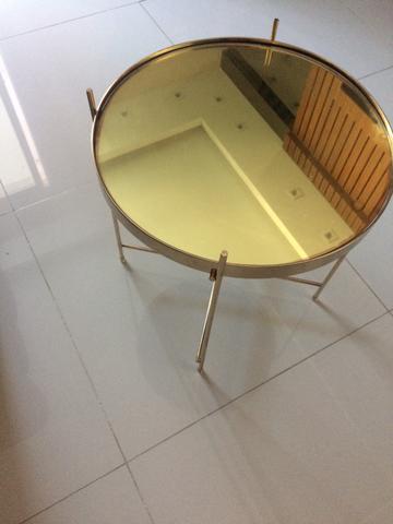 Mesa lateral dourada - Foto 3