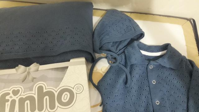 Vestido gestante e saída maternidade menino - Foto 3