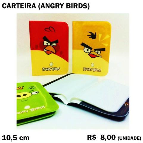 Porta Cartão Carteira Angry Birds - Apenas Amarela