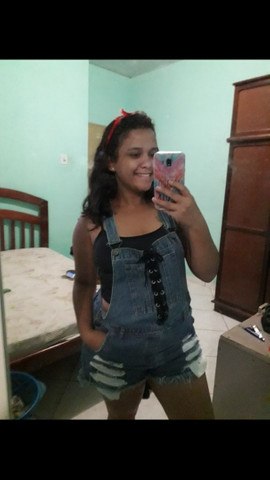 macacão jeans