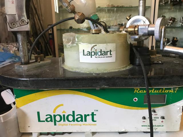 Maquina de lapidação de pedras preciosas mais apostila lapidara
