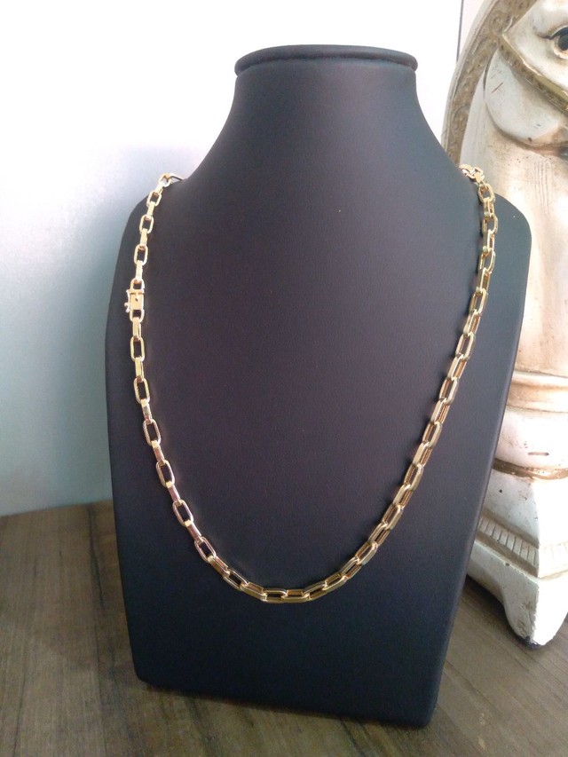 Corrente tijolo cartier 100% ouro 18k  - Foto 3