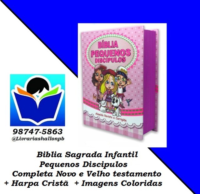 Bíblia Infantil pequenos discípulos com Haroa