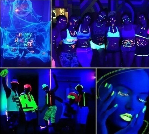 Kit 2 Refletor Led Luz Negra Led 30w Ip66 Dj Balada Festa - Foto 4